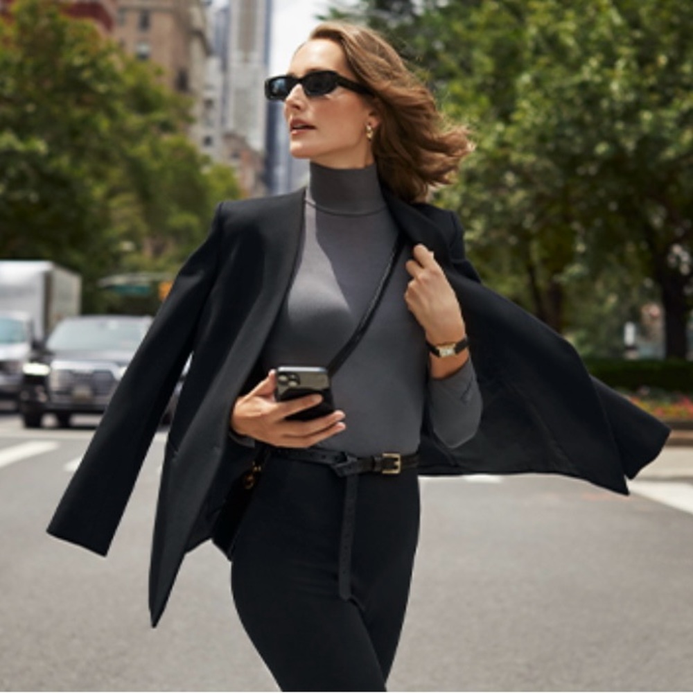 NWOT Spanx Perfect Collarless Blazer in classic black M